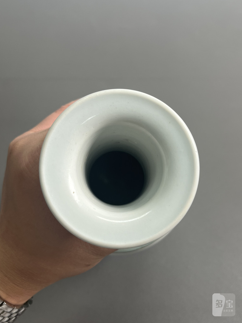 清康熙 五彩人物图小棒槌瓶 - 图15